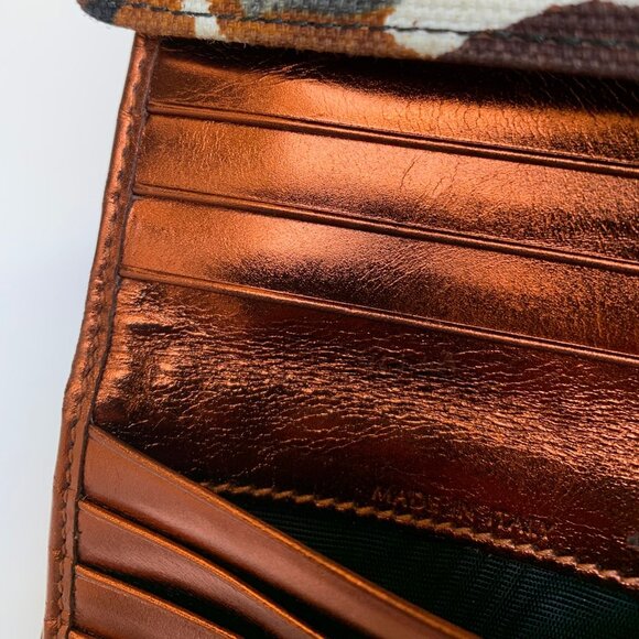 BNWT Missoni Fabric and Leather Compact Wallet - Picture 4 of 8